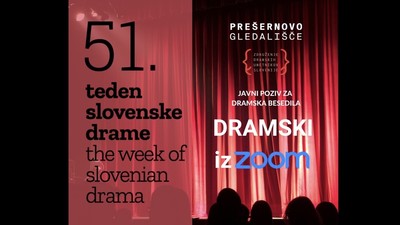 Javni poziv za dramska besedila: Dramski izZOOM ter vabilo na spletno izobraževanje o gledališču na spletu